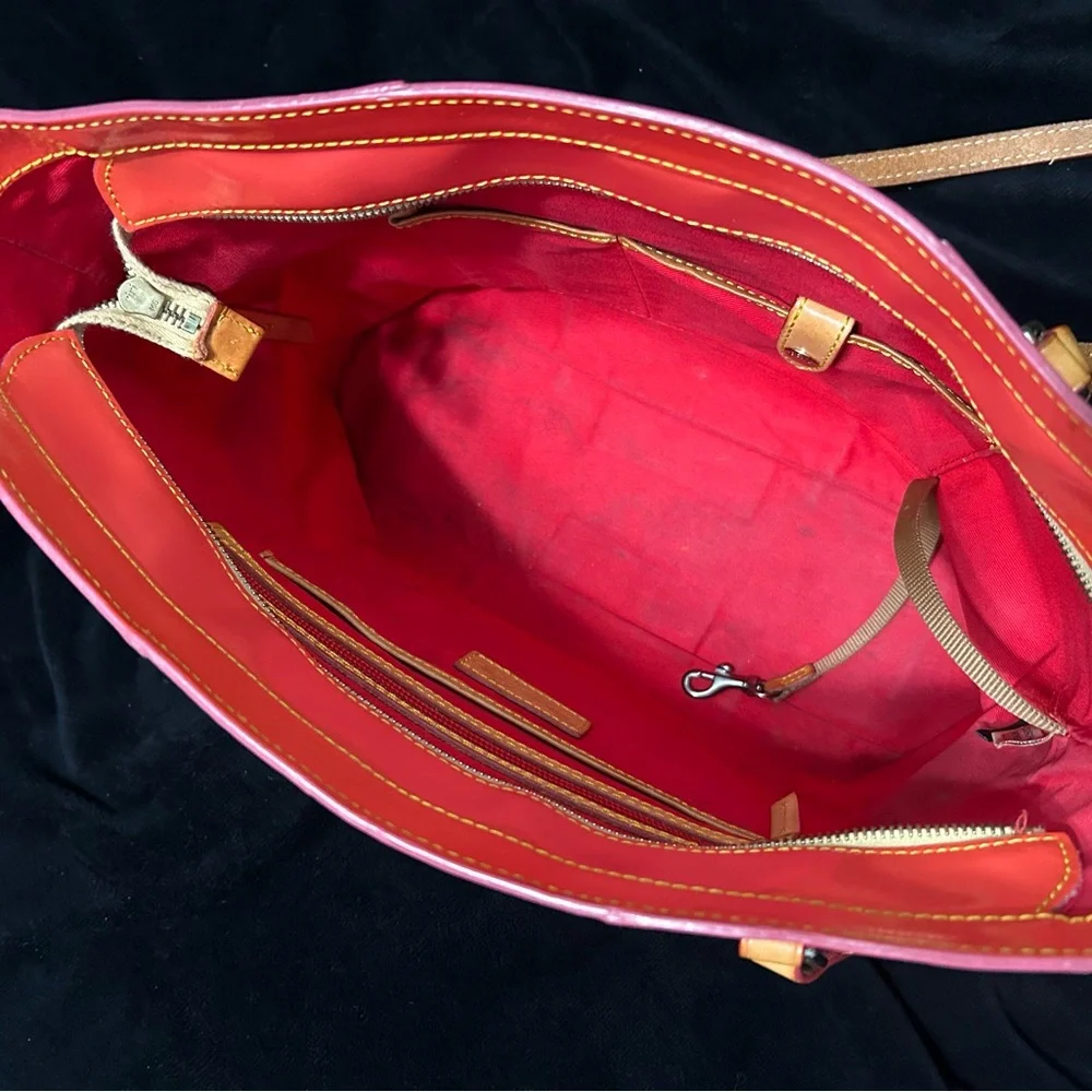 Dooney & Bourke Rehab Orange Bag Approx. 16x 10x 6 - Picture 8 of 10